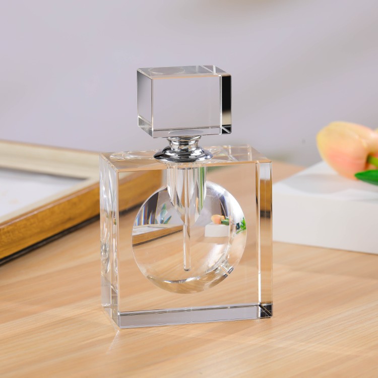 Home Fragrance Bottle - Botol Parfum Kristal Persegi Kapasitas 30ml,