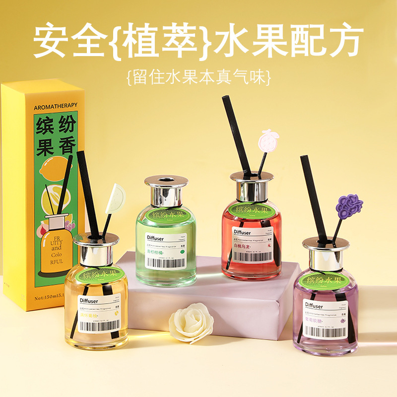 Home Fragrance Aroma Set - Set Diffuser Aroma Buah 150ml, Minyak