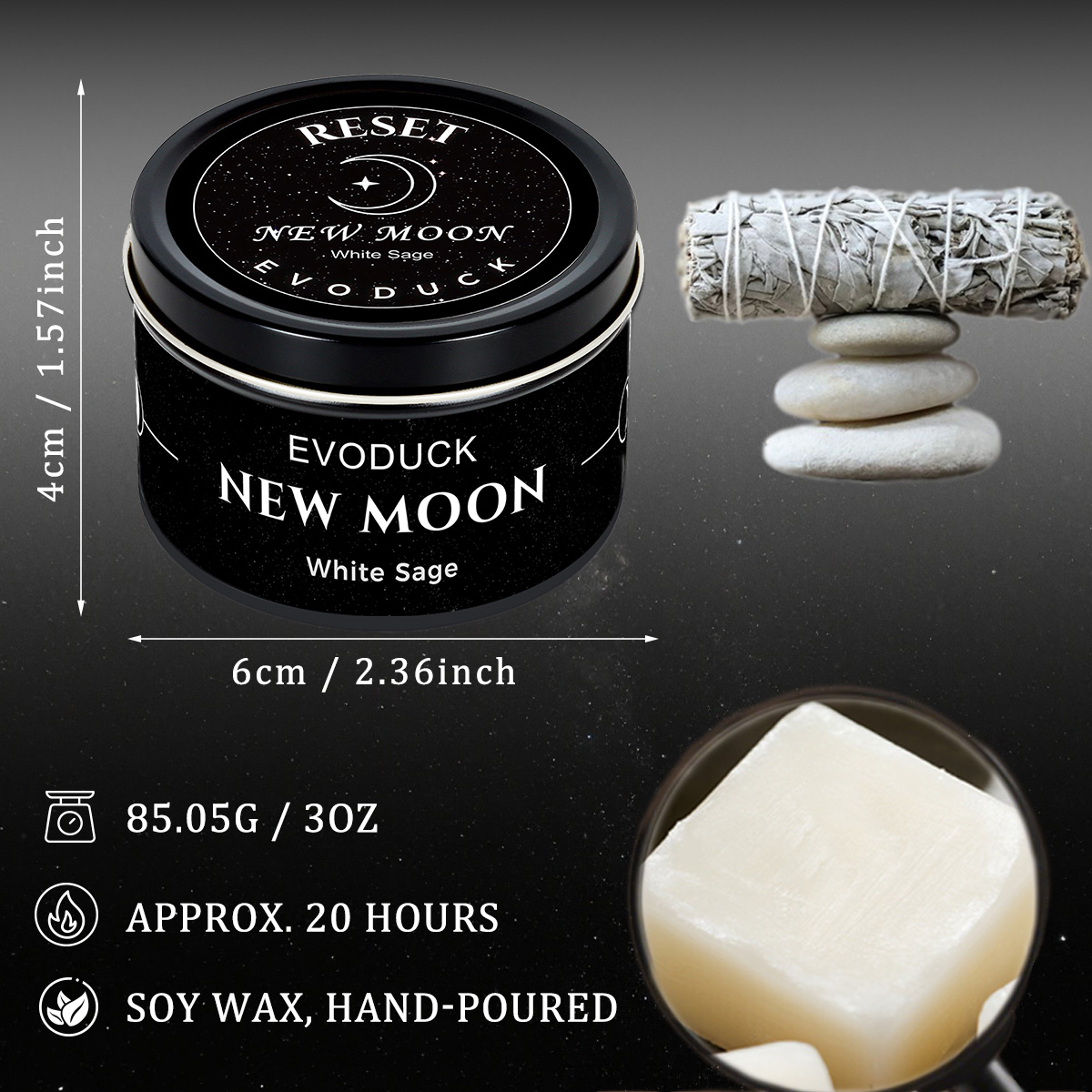 1pc Lilin Aroma Bulan Baru Lil - Soy Wax Flake ulasan dan harga