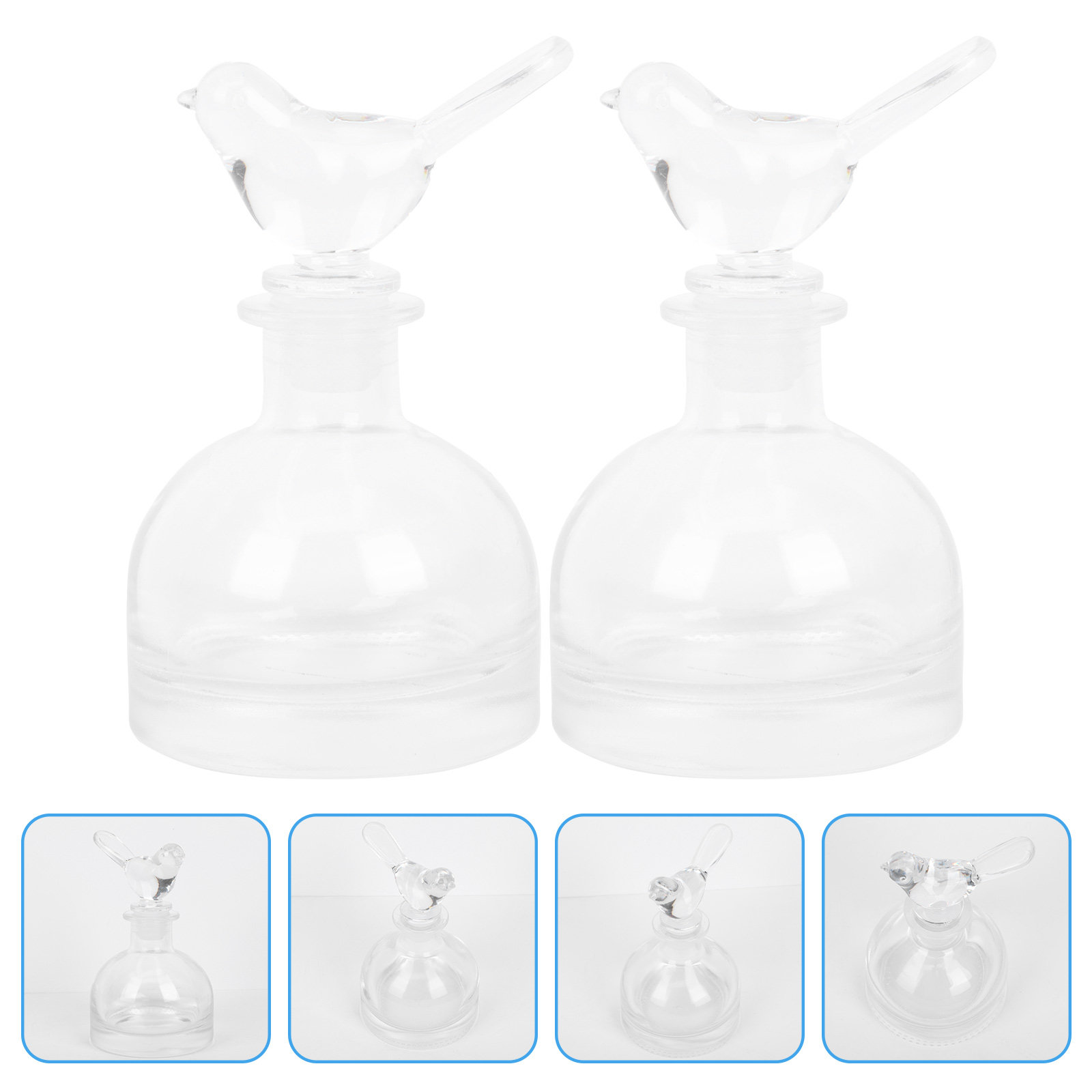 2 Buah Botol Parfum Kaca Premi - Home Fragrance Us ulasan dan harga