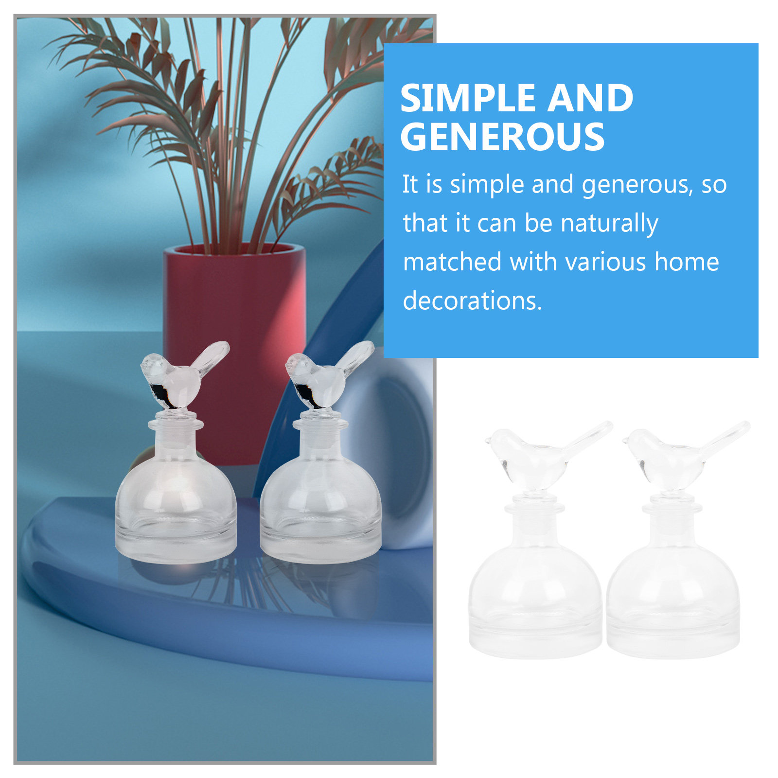 2 Buah Botol Parfum Kaca Premi - Home Fragrance Us ulasan dan harga