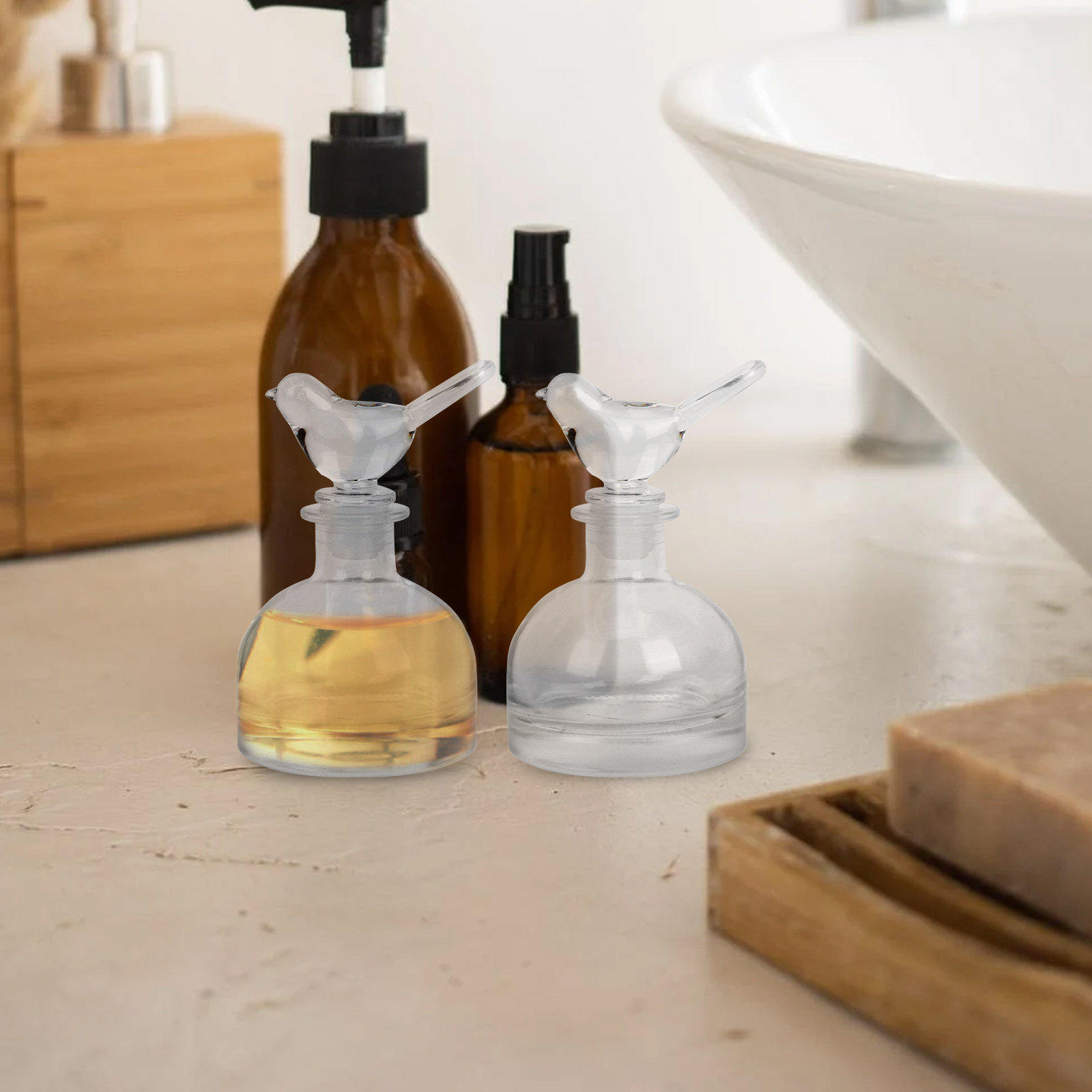 2 Buah Botol Parfum Kaca Premi - Home Fragrance Us ulasan dan harga