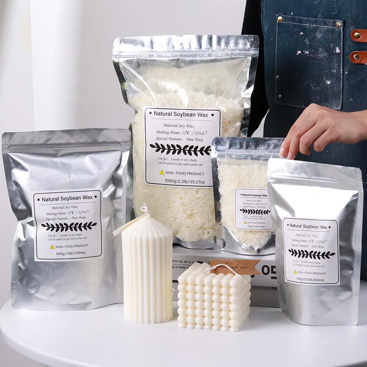 100/250/500/1000G Serpihan Lil - Soy Wax Flake ulasan dan harga