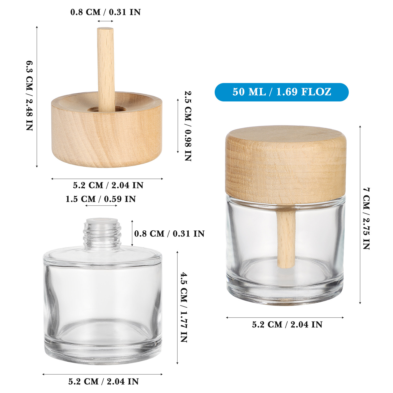 2 Buah Botol Diffuser Reed Tra - Home Fragrance Bottle ulasan dan harga
