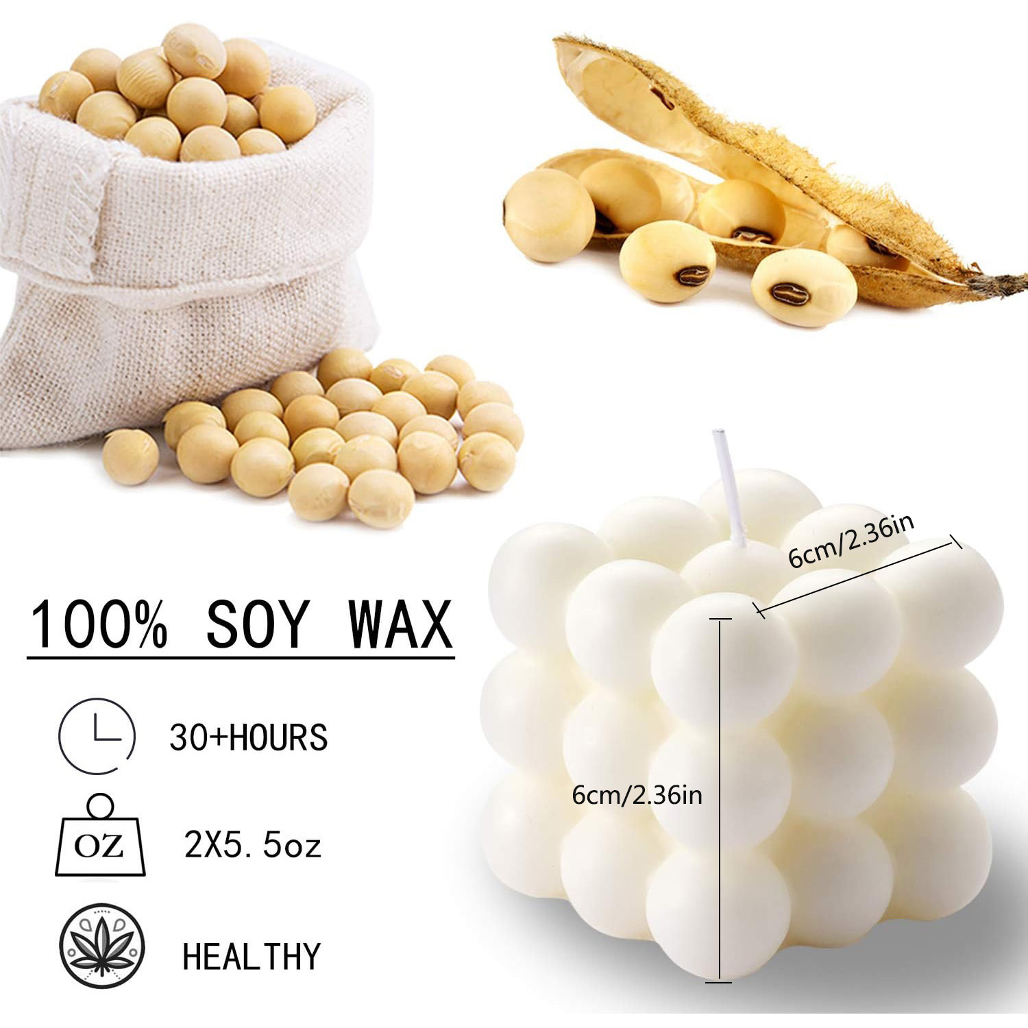 2 buah lilin gelembung merah m - Soy Wax Flake ulasan dan harga